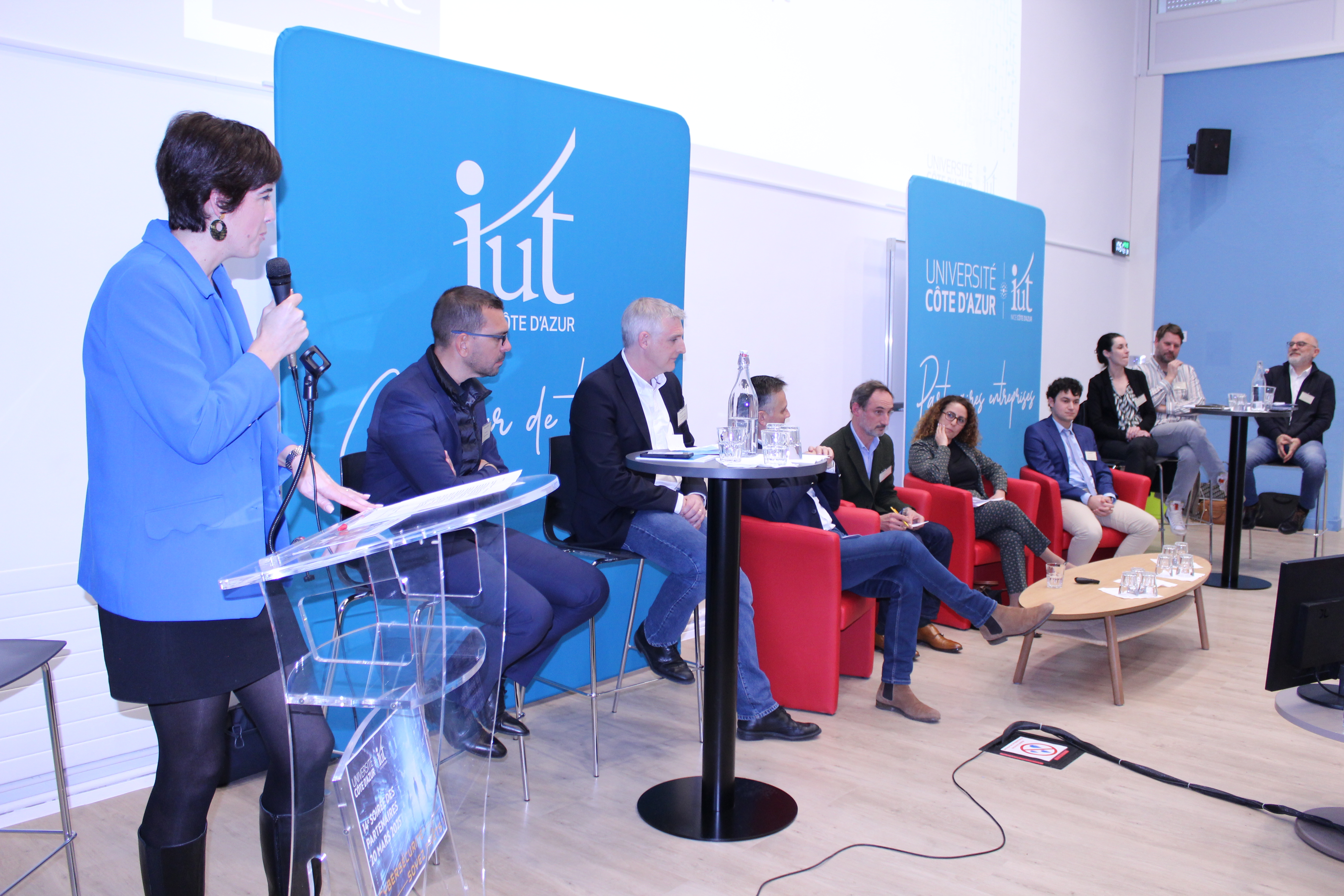 Intervention de Monaco Cyber Sécurité lors de la soirée des partenaires de l'IUT Nice Côte d'Azur