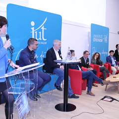 Intervention de Monaco Cyber Sécurité lors de la soirée des partenaires de l'IUT Nice Côte d'Azur